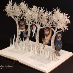 Where The Wild Things Are Altered Book Art - Handmade - thumbnail 2