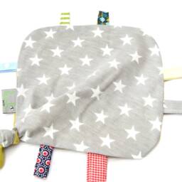 Cuddly Blanket, Comfort Cuddly Blanket For Babies, Girls Or Boys With Large Dots Stars - thumbnail 2