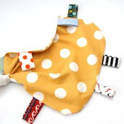 Cuddly Blanket, Comfort Cuddly Blanket For Babies, Girls Or Boys With Large Dots Stars - thumbnail 4