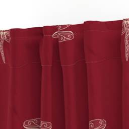 Dragonflies Curtain Panel - Large Scale Insects Nature Bugs Simple Custom Dragonfly Rows Brick Red By Designed_By_Debby - thumbnail 3