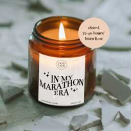 In My Marathon Era Candle, Running Gift, Luxury Soy Wax - thumbnail 3