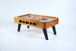 Retro Wooden Furniture Cassete Tdk Coffee Table - Midcentury Coffee Table Design - Other Designs Kodak Camera & Nintendo Game Room