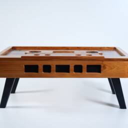 Retro Wooden Furniture Cassete Tdk Coffee Table - Midcentury Coffee Table Design - Other Designs Kodak Camera & Nintendo Game Room - thumbnail 3