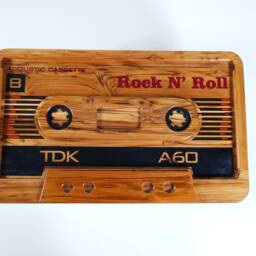 Retro Wooden Furniture Cassete Tdk Coffee Table - Midcentury Coffee Table Design - Other Designs Kodak Camera & Nintendo Game Room - thumbnail 2