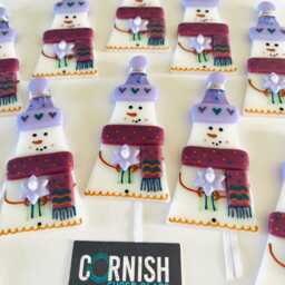 Girl Snowman Fused Glass Christmas Tree Decoration - Decoration, Cornwall, Cornish - thumbnail 3