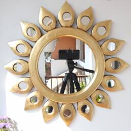 "Peruvian Mirrors ""Sol Cisne Gold 50cm " - thumbnail 2