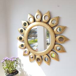 "Peruvian Mirrors ""Sol Cisne Gold 50cm " - thumbnail 3