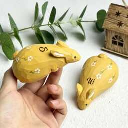 Custom Hand Carved Wooden Kangaroo Desk Decor, Personalized Carving Ornament, Engraved Name Figurine Accessory - thumbnail 4