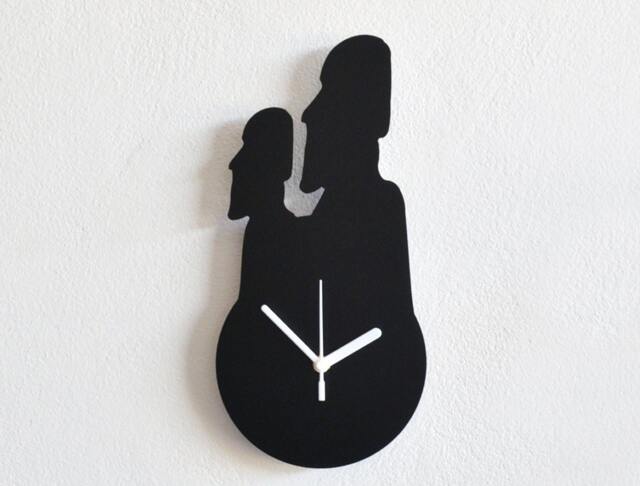 Moai Statue Easter Island Wall Clock Monument - image 1
