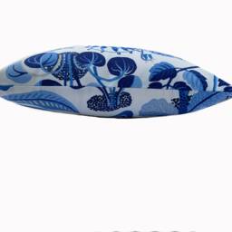Schumacher Exotic Marine Blue Butterfly Indoor/Outdoor Cushion Cover Pillow Double Sided - thumbnail 3