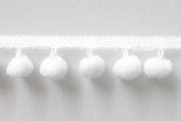 Wraparound White Pom Bed Skirt, Pleated Skirt, Flat Style Bed Skirt With Or Tassel Trim Sale, Skirt Sale - thumbnail 2