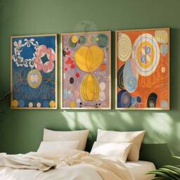 Hilma Af Klint Set Of 3 Posters, Poster Sets, Art, Abstract Wall Modernist Decor, Prints, A1/A2/A3/A4 - thumbnail 3