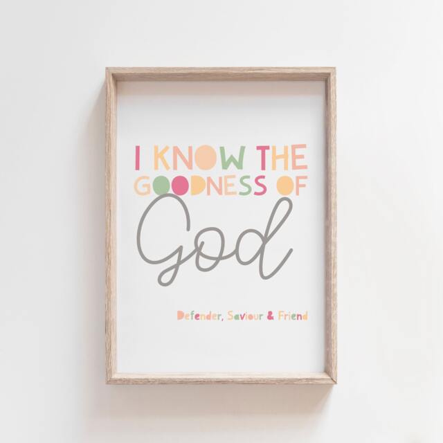 Kids Christian Wall Art, Girls Nursery Print, Prints, Bible Verse Bedroom Quotes - image 1