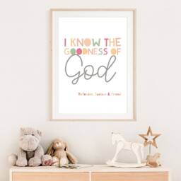 Kids Christian Wall Art, Girls Nursery Print, Prints, Bible Verse Bedroom Quotes - thumbnail 2