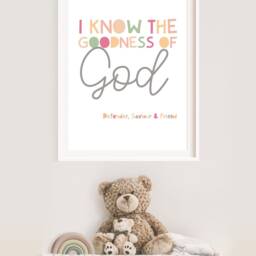 Kids Christian Wall Art, Girls Nursery Print, Prints, Bible Verse Bedroom Quotes - thumbnail 3