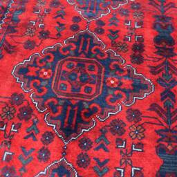 Handmade Afghan Wool Rug 6.8 X 4.11 Ft Turkmen Bokhara Carpet - thumbnail 4