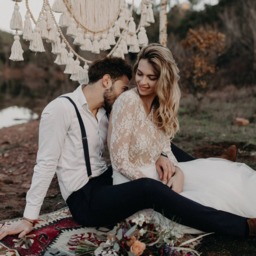 Boho Wedding Backdrop Large Tassels, Woven Cotton Wall Hanging - thumbnail 3