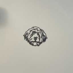 Poppy The Cockapoo Steel Metal Dog Head. Gift Present Pet Portrait Home & Garden - thumbnail 3