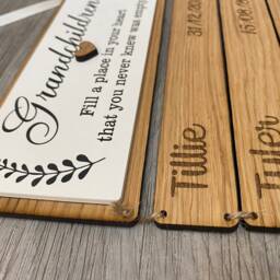Personalised Grandchildren Sign Gift For Nana - Grandma Birthday Custom Grandkids Name Plaque Family Keepsake Wall Hanging - thumbnail 4