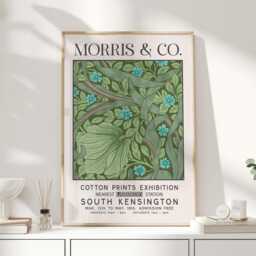 Morris & Co, William Print, Art, Exhibition Poster, Morris, Flower Market Print - thumbnail 1