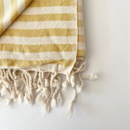 Hand Loomed Turkish Cotton Beach Towel, Meyra Hammam Towel - thumbnail 4