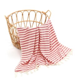 Hand Loomed Turkish Cotton Beach Towel, Meyra Hammam Towel - thumbnail 2
