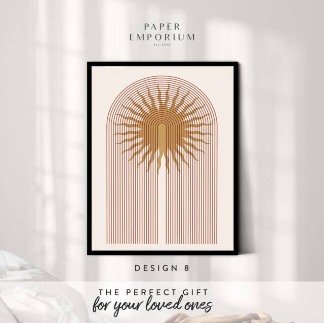 stylish Boho D??cor Prints, Classic Colours, Custom Colour Print - Home, Kitchen, Bathroom Decor, Modern , Bedroom Print, Decor - image 1