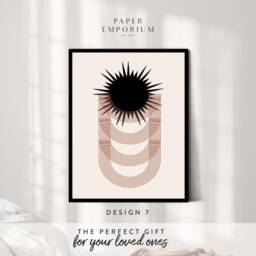 stylish Boho D??cor Prints, Classic Colours, Custom Colour Print - Home, Kitchen, Bathroom Decor, Modern , Bedroom Print, Decor - thumbnail 2