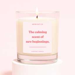 New Home Buyer Gifts - For Friends Smells Like Beginnings Candle - thumbnail 1