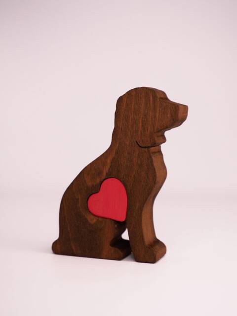 Personalised Labradoodle Wooden Ornament, Pet Memorial Keepsake, Dog Owner Mother's Day Gift From Puppy - image 1