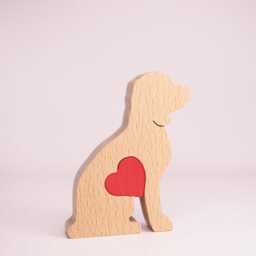 Personalised Labradoodle Wooden Ornament, Pet Memorial Keepsake, Dog Owner Mother's Day Gift From Puppy - thumbnail 3