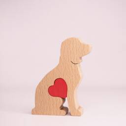 Personalised Labradoodle Wooden Ornament, Pet Memorial Keepsake, Dog Owner Mother's Day Gift From Puppy - thumbnail 2