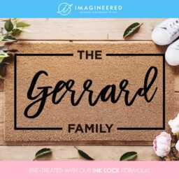 Custom Family Name Welcome Mat - Personalized Doormat Housewarming Gift Closing Rug Porch Decorations - thumbnail 1