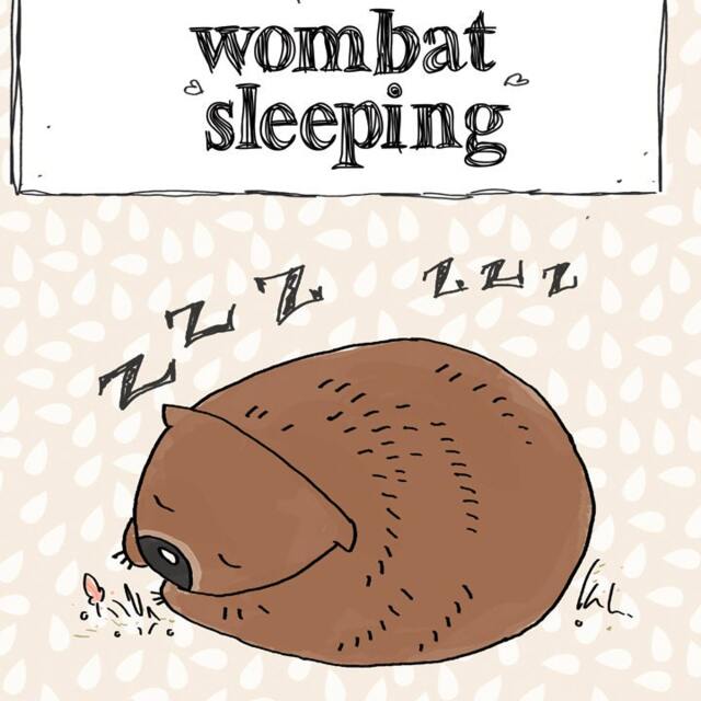 Australian Wombat Wall Art Print - Kids Nursery Decor Poss & Wom Animal Illustration - image 1