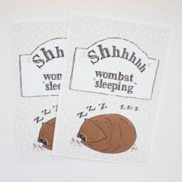 Australian Wombat Wall Art Print - Kids Nursery Decor Poss & Wom Animal Illustration - thumbnail 3