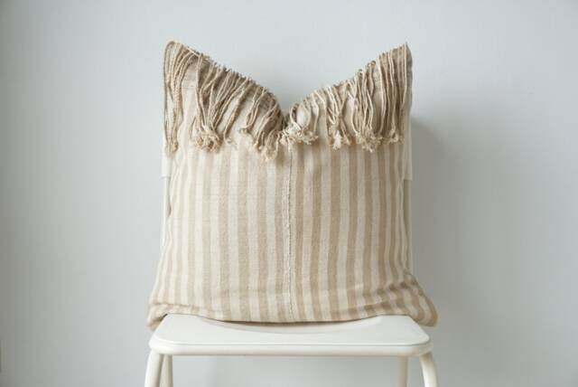 Tribal Hand Woven Natural Dye Color Pillow Cover - image 1