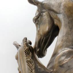 Fresian Horse - Mother With Colt, Horse Marble Statue, Limited Edition, Artdog - thumbnail 4