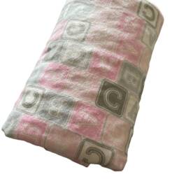 Pink Baby Blocks Stroller Blanket - thumbnail 3