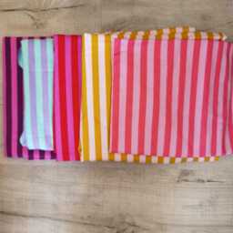 Personalised Striped Christmas Stocking With Pom Poms, Custom Monogrammed Decor - thumbnail 4