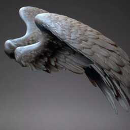 Angel Wings - Pair - Style 4 For Model Horse Artists Unpainted Resin - All Scales Available - thumbnail 4