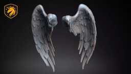 Angel Wings - Pair - Style 4 For Model Horse Artists Unpainted Resin - All Scales Available - thumbnail 1