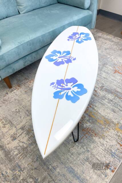 Hibiscus Surfboard Coffee Table 48 - image 1