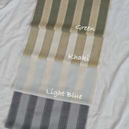 Tariq Cotton Noren Curtain - 4 Colors, Striped Japanese Doorway Divider, Natural Curtain, Room Partition, Privacy Screen, 1Pc - thumbnail 2