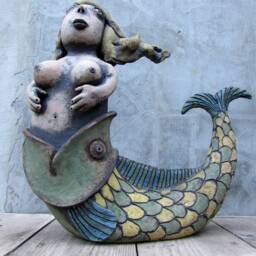 Ceramic Mermaid - thumbnail 2