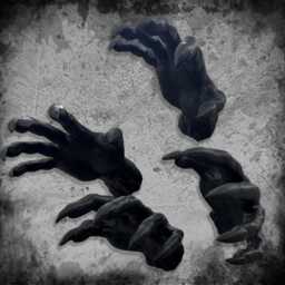 Creepy Reaching Wall Hands - 4 Pack Matching Left Right Screws Included Spooky Halloween Decoration Decor Mount Display - thumbnail 3