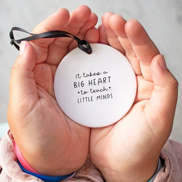Boxed It Takes A Big Heart To Teach Little Minds Keepsake