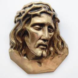 Jesus Christ Wall Decor Baptism Gift Religious Hanging Catholic Art Solid Brass Christian Gifts Modern Metal Decorations - thumbnail 4