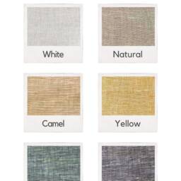 Jonty 100% Linen Curtain, 6 Colors, Airy Breathable Sheer Lightweight Pure Drape, Bedroom Livingroom Curtains, 1Pc - thumbnail 2