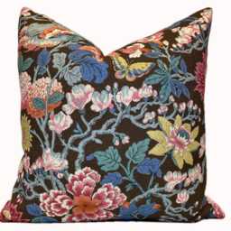 G.p & J Baker Little Magnolia Expresso Linen Double Sided Cushion Cover Pillow - thumbnail 2