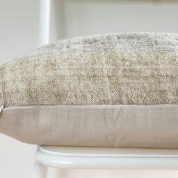 "Handwoven Hemp Lumbar Pillow Cover Vintage Karen Tribal Design - 14"" X 24" - thumbnail 3